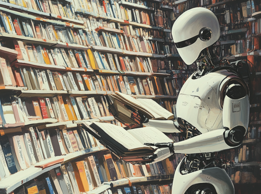 Robot reading image
